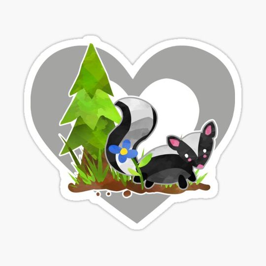 Discover Cute Baby Skunk Heart for Skunk Lovers