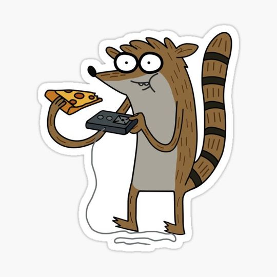 Discover Regular Show Rigby the video gamer