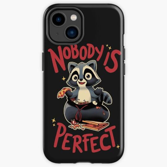 Discover Nobody is Perfect // Funny Trash Panda, Cute Raccoon