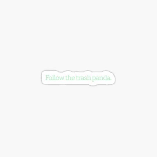 Discover Follow the trash panda.