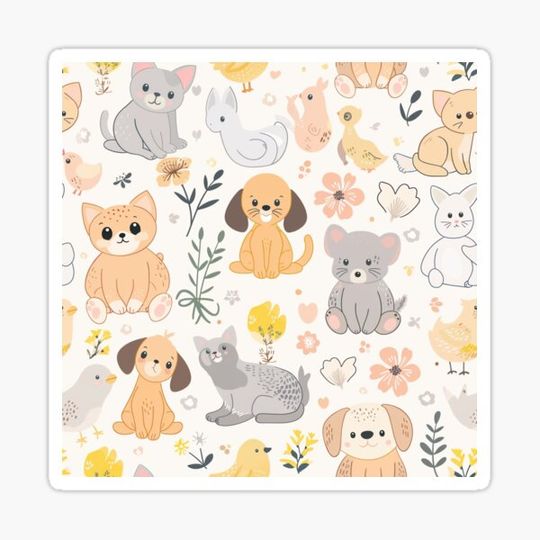 Discover Cuddly Critters - Puppies, Kittens, and Chicks Pattern