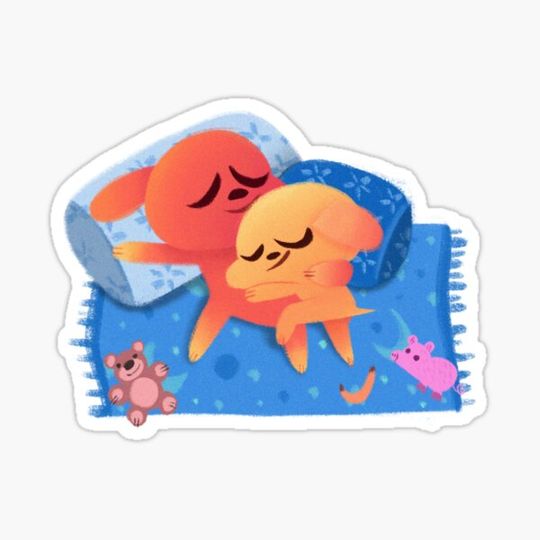 Discover nap buddies sticker