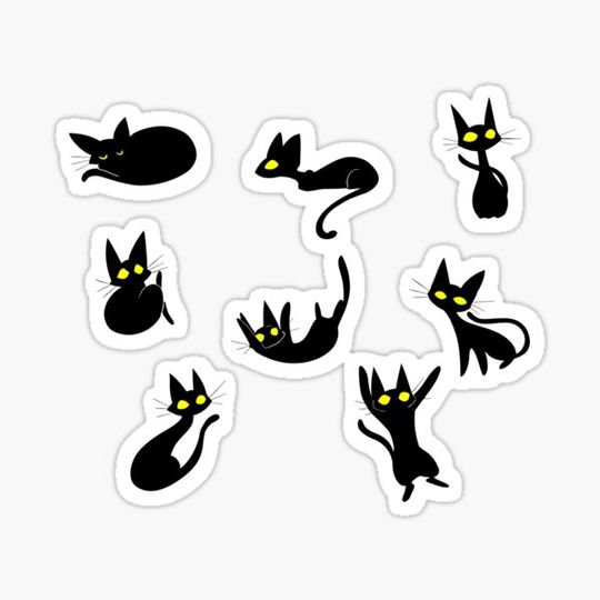 Discover Spooky Kitteh Pattern - Blue
