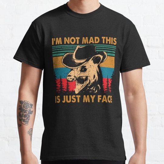 Discover Funny Opossum I'm Not Mad This is Just My Face Possum Lovers