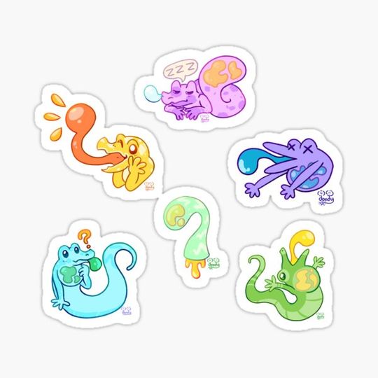 Discover Slizzard Sticker Set 1