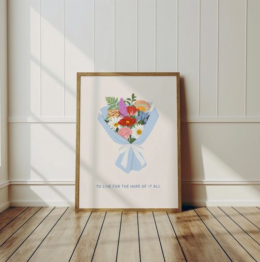 Discover To Live For The Hope Of It All Digital Print Wall Decor