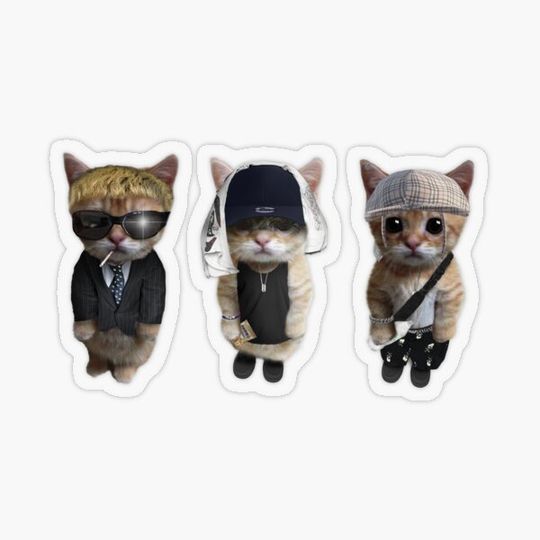 Discover Drain Gang Kitty Mini Sticker Pack