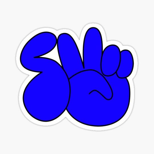 Discover Surf Gang Blue Hand Logo Merch