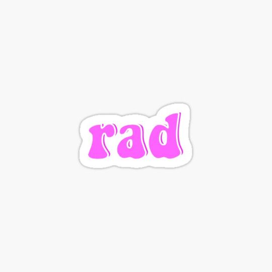 Discover rad sticker