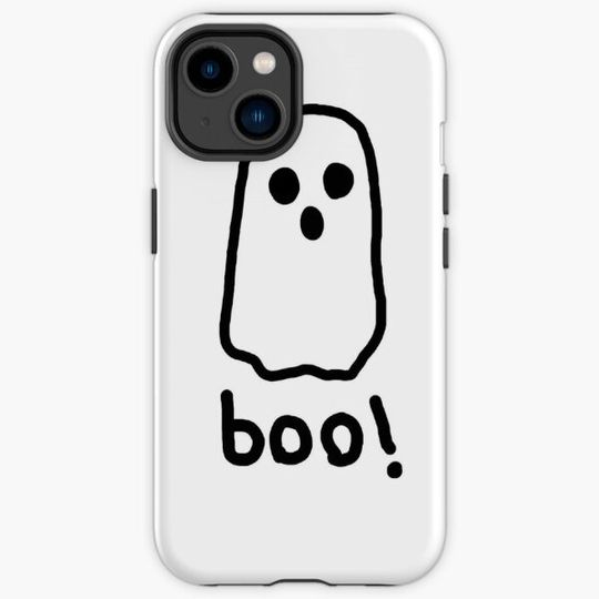 Discover Little cute ghost saying boo