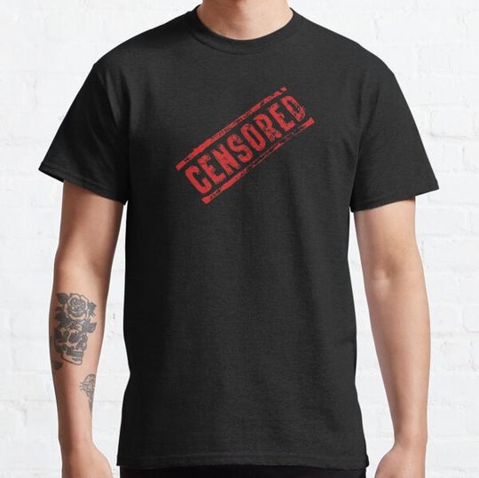 Discover Red Censored Stamp