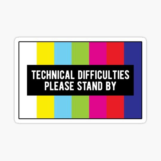 Discover Technical Difficulties Rainbow Color Error