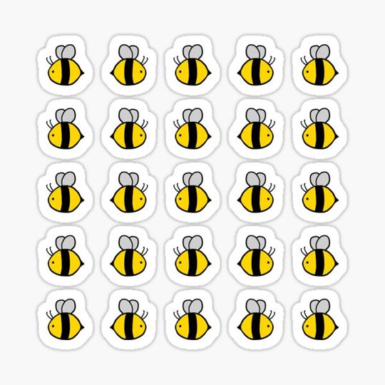 Discover cute mini bees sheet
