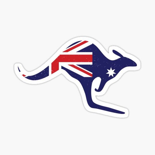Discover Kangaroo Australian Flag