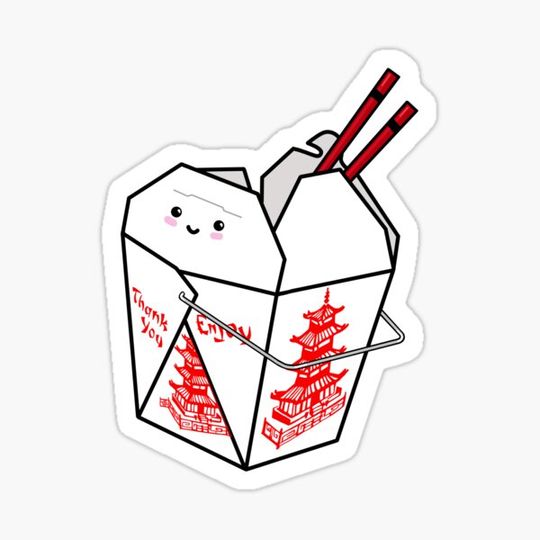 Discover Cute Chinese Takeout Food Container with Chopsticks