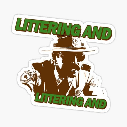 Discover Littering And! Sticker