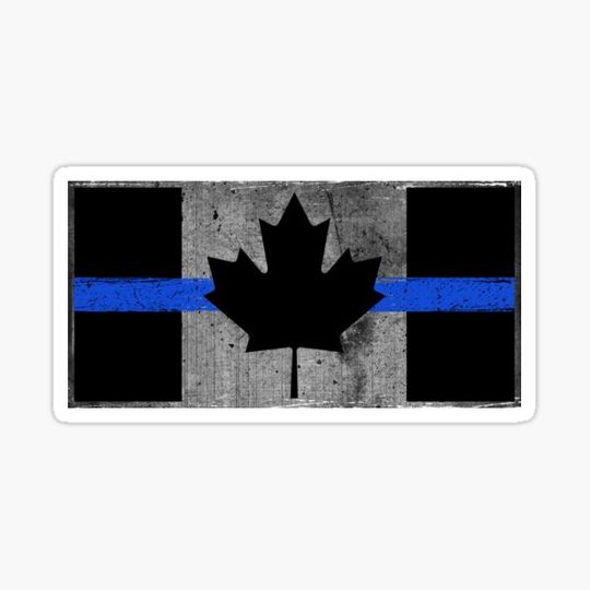 Discover Thin Blue Line Canadian Flag Royal Mounted Police