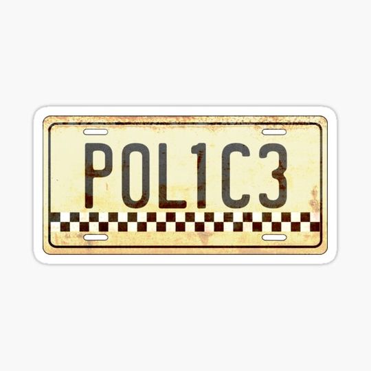 Discover Police Car Licence Plate