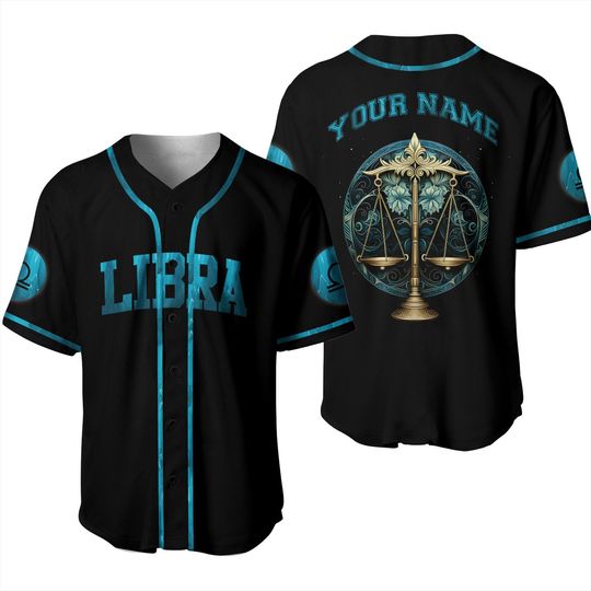 Discover Libra Baseball Jersey, Zodiac Jersey, Birthday Gift