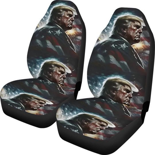 Discover Trump Patriotic American Flag 4th Of July Independence Day Car Seat Covers