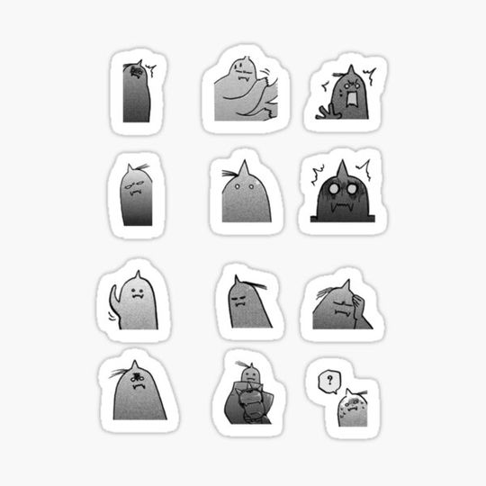 Discover Alphonse Elric sticker sheet