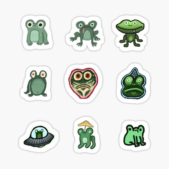 Discover Frog Sticker Pack