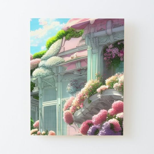 Discover [20] Flora Sweet Balcony Anime Style Print