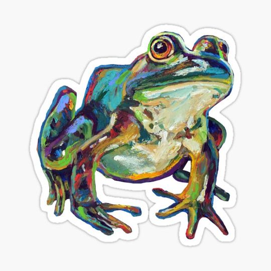 Discover Vibrant BULLFROG STICKER