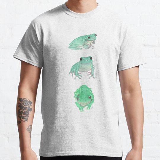 Discover Three White's Tree Frogs