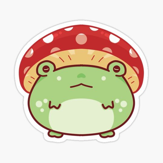 Discover Dorky Frog With Mushroom Hat