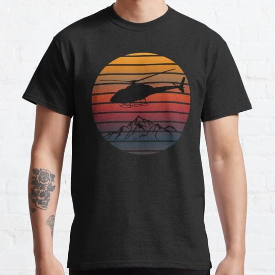 Discover Helicopter Vintage Sunset
