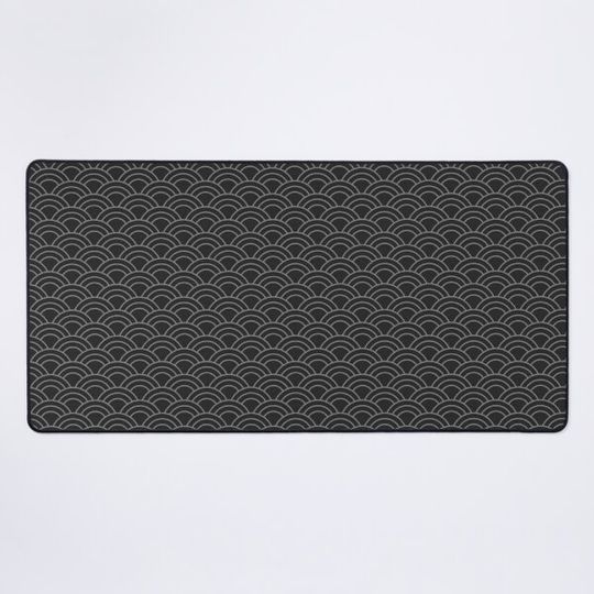Discover Traditional Japanese Pattern, Seigaiha Waves, Minimalist Style, Japanese Art, Geometric Patterns, Black