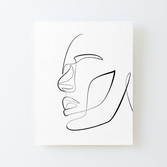 Discover Abstract One Line Face Drawing