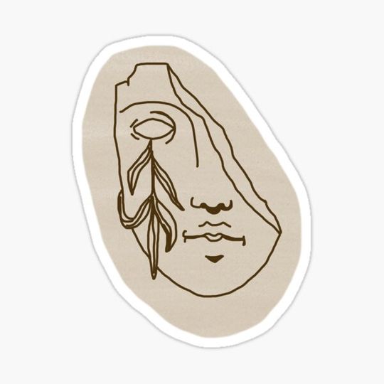 Discover Crying Statue Line Art Ivy inspired Design