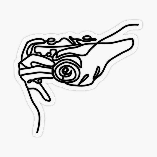 Discover Camera line art
