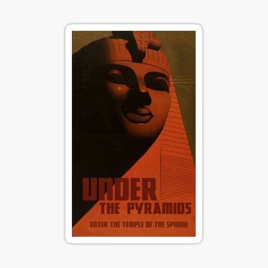 Discover H.P. Lovecraft Travel Poster: The Sphinx ("Under The Pyramids")