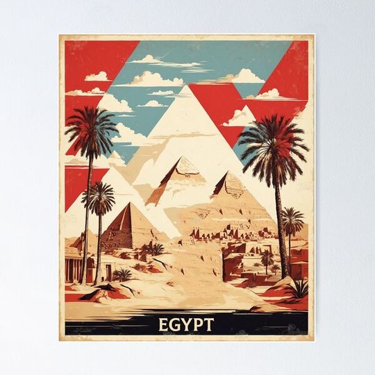 Discover Egypt Vintage Poster Tourism 6
