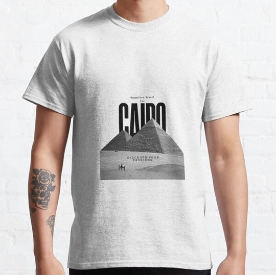 Discover Roam Free,Travel Far Cairo T-Shirt