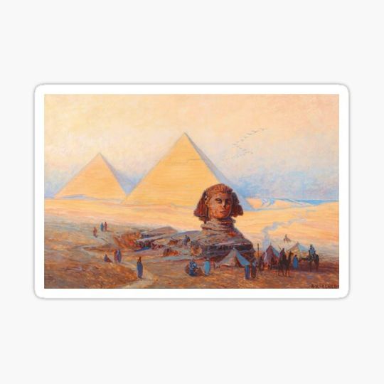 Discover The Sphinx Before the Pyramids of Giza | Alexander Kircher | 1935 Egypt Landscape Art