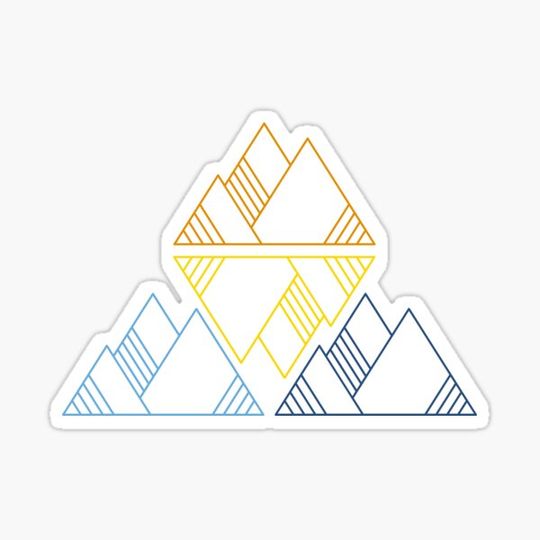 Discover Triangular Aro Ace Mountains. Aroace Pride