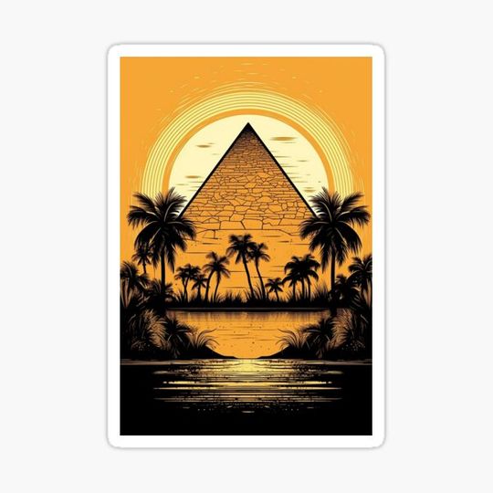 Discover Pyramid with Sunset