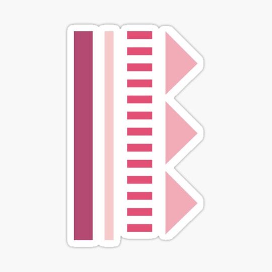 Discover Folk geometric pattern pink