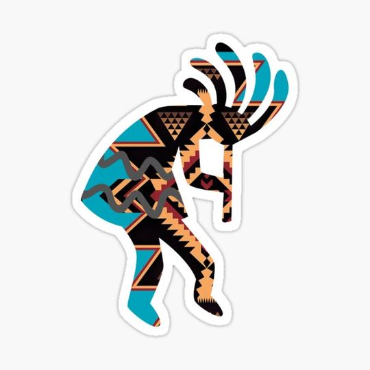 Discover native american pattern Kokopelli