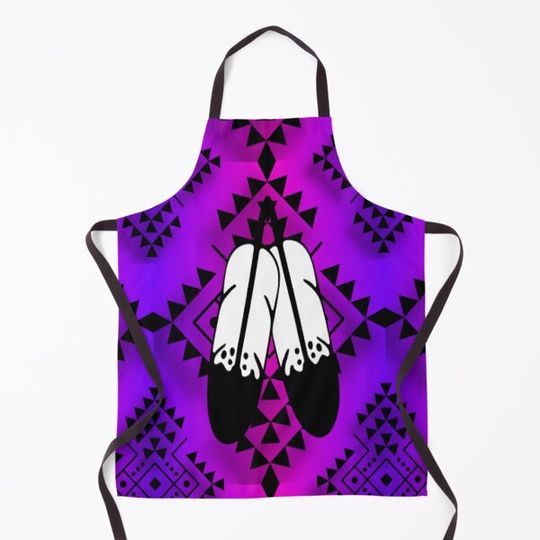 Discover Purple / Pink / Gradient Double Feather Native Print