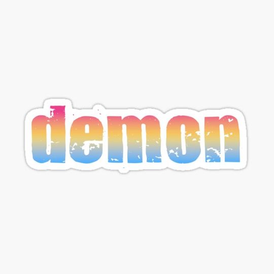 Discover Demon Pansexual Flag Pride Graphic Print