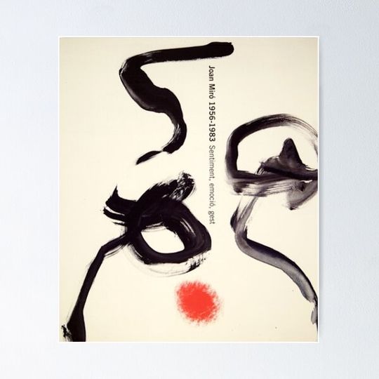 Discover Joan Miro Black Caligraphy