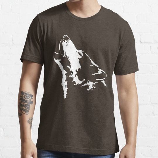 Discover Wolf T Shirt, Men's T-shirt, Unisex Tshirt, American Apparel Crew Neck, Cotton T-shirt, Howling Wolf, Wolves Tshirt