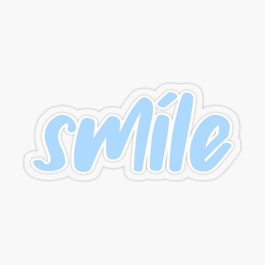 Discover "smile" sticker