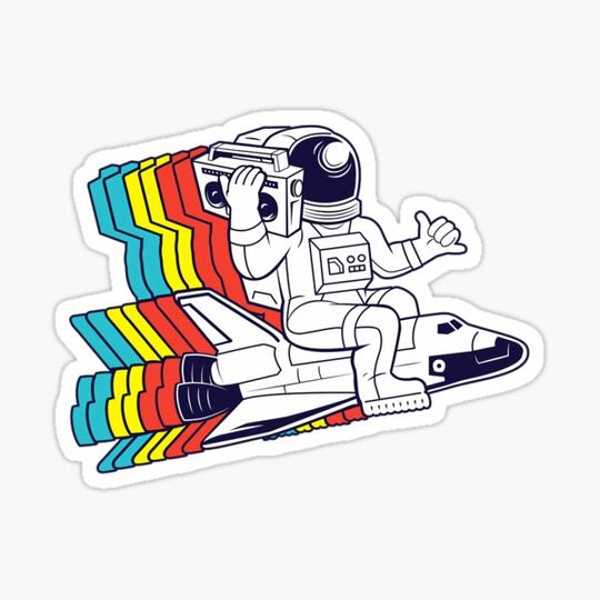 Discover funky astronaut