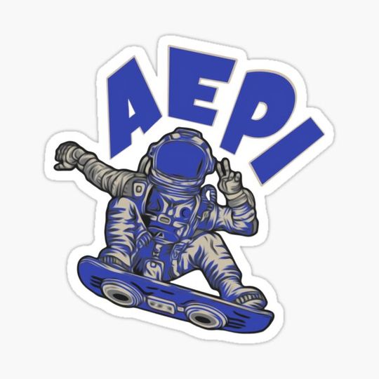 Discover Aepi astronaut snowboarding